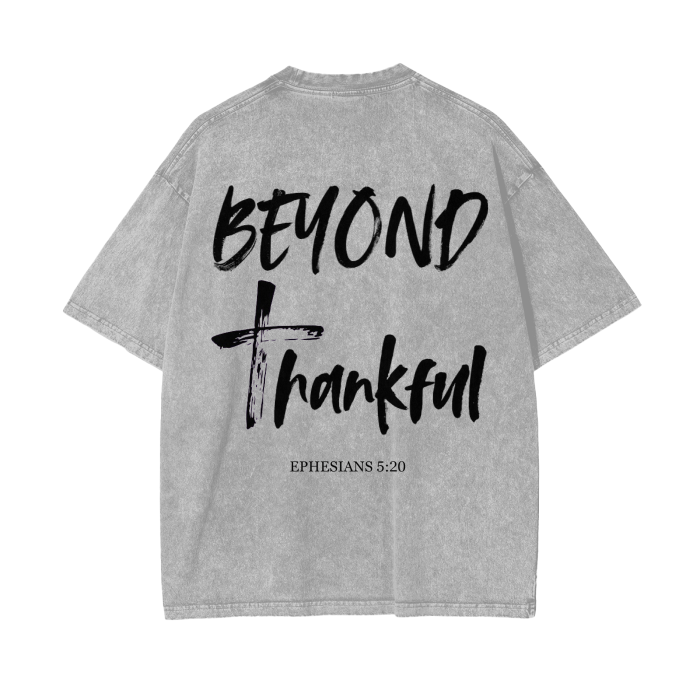 Beyond Thankful Acid Wash Oversize T-Shirt