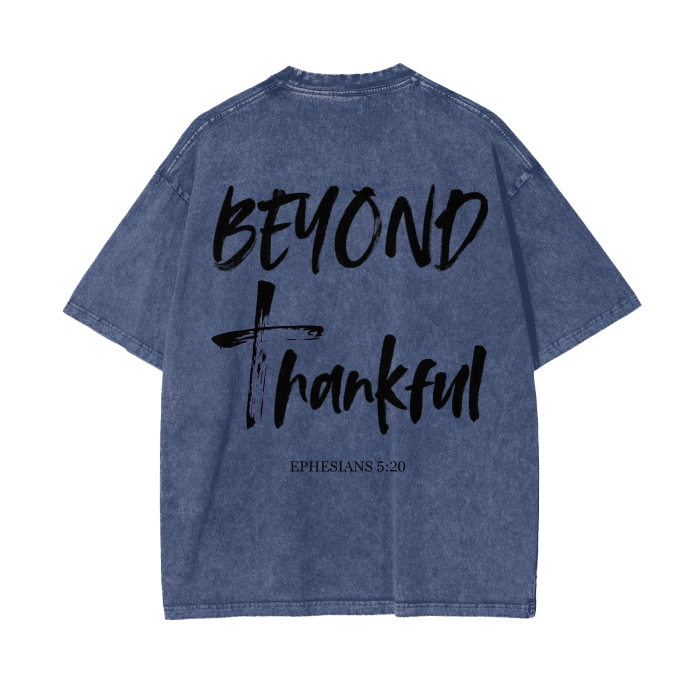 Beyond Thankful Acid Wash Oversize T-Shirt