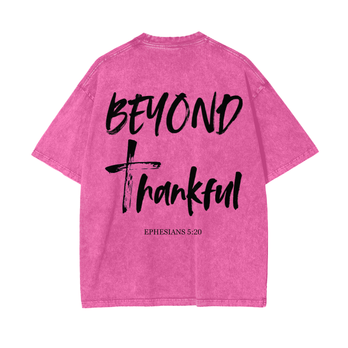 Beyond Thankful Acid Wash Oversize T-Shirt