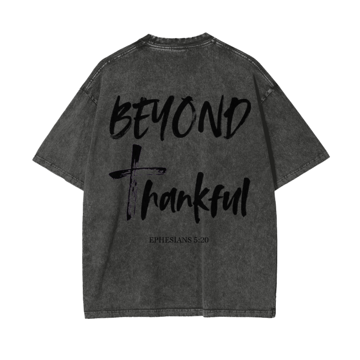 Beyond Thankful Acid Wash Oversize T-Shirt
