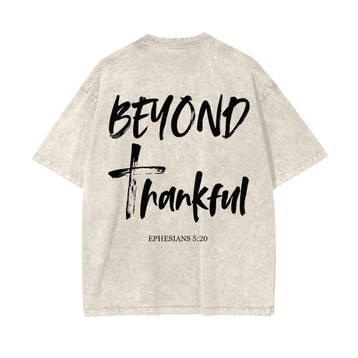 Beyond Thankful Acid Wash Oversize T-Shirt