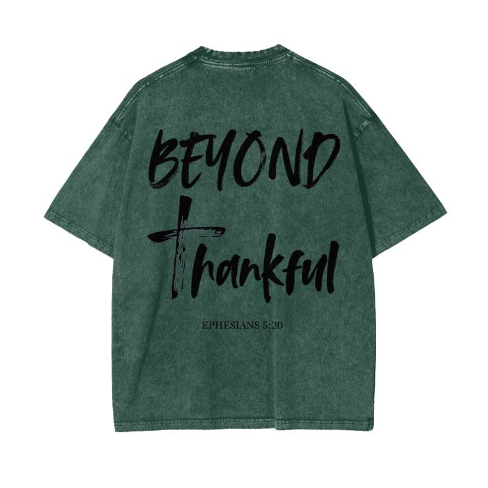 Beyond Thankful Acid Wash Oversize T-Shirt