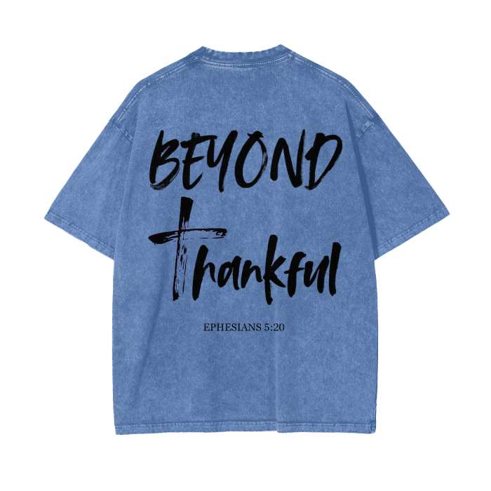 Beyond Thankful Acid Wash Oversize T-Shirt