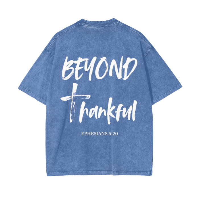 Beyond Thankful Acid Wash Oversize T-Shirt