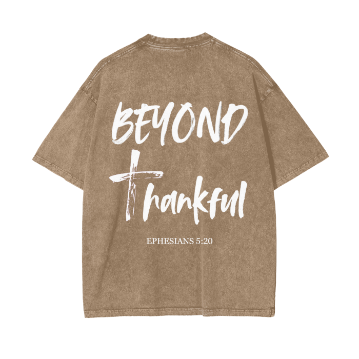 Beyond Thankful Acid Wash Oversize T-Shirt