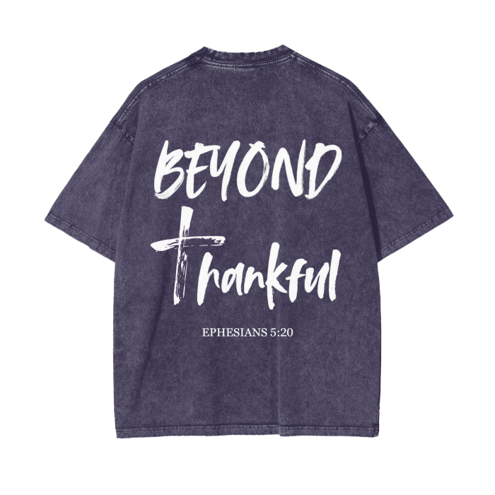 Beyond Thankful Acid Wash Oversize T-Shirt