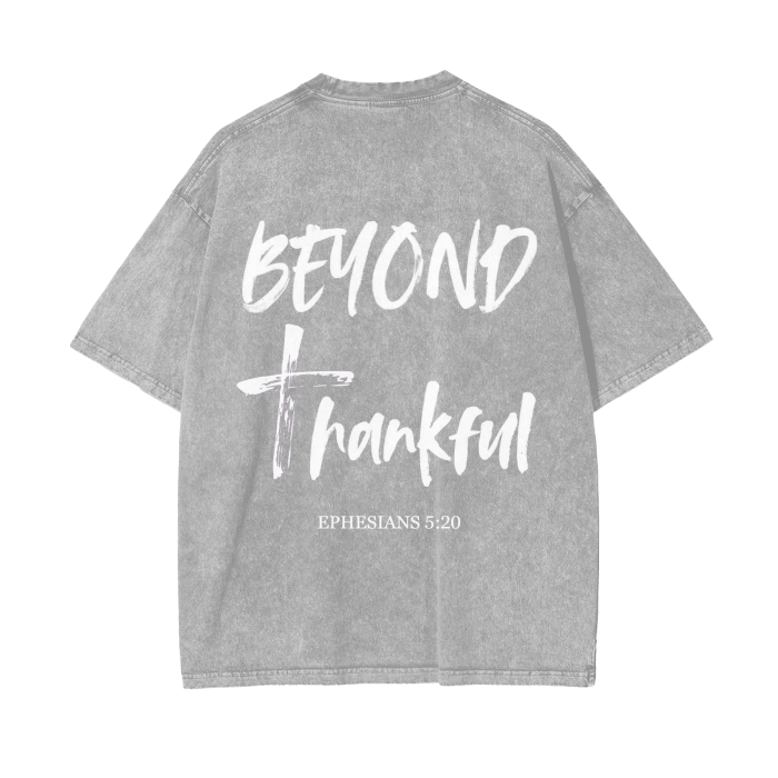 Beyond Thankful Acid Wash Oversize T-Shirt